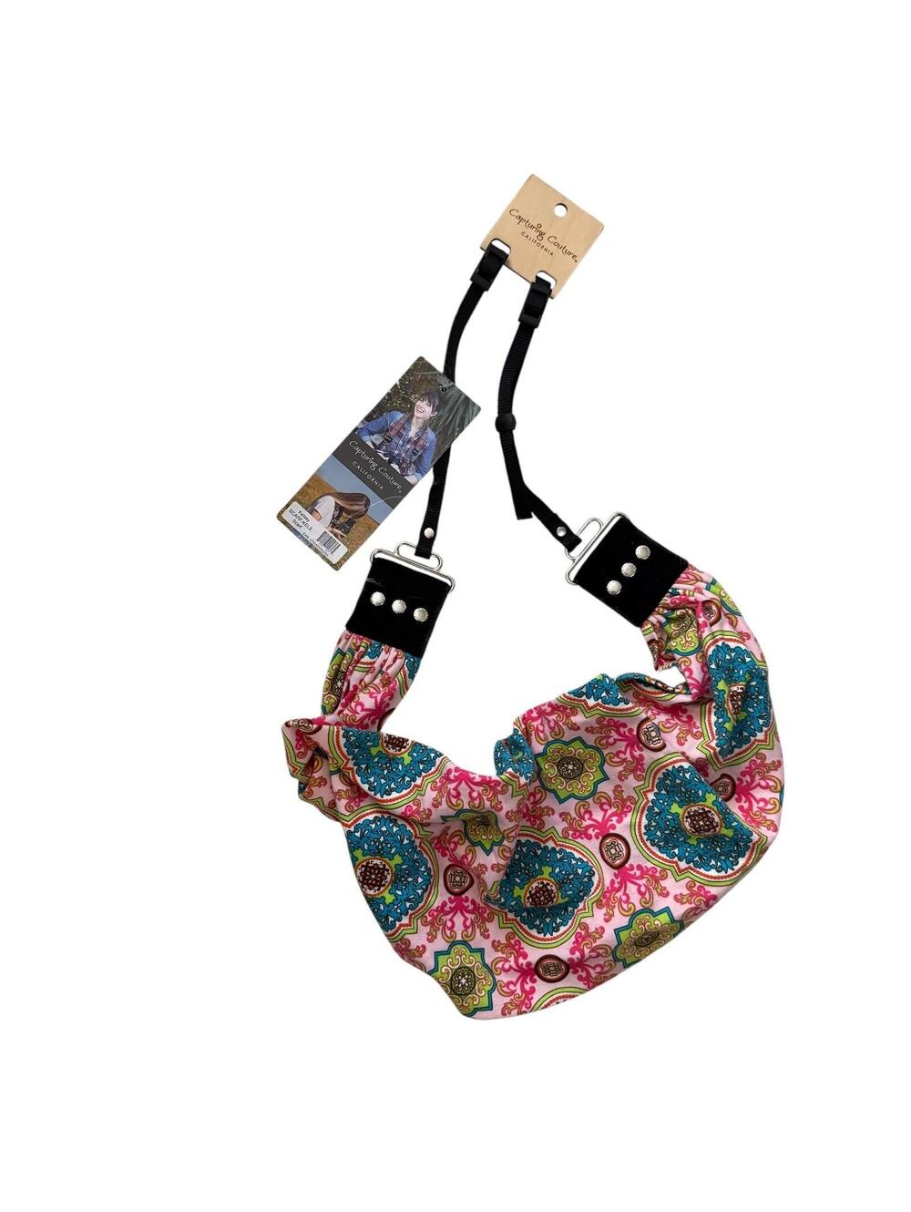 Gorgeous Camera Strap Capturing Couture SCARF Spring colors NWT 1 of a kind